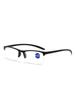 New Fashion Half Frame Reading Glasses Men Trendy Correction Eyewear Women Anti Blue Light Prescription Eyeglass +1.0 +1.5 +2.0