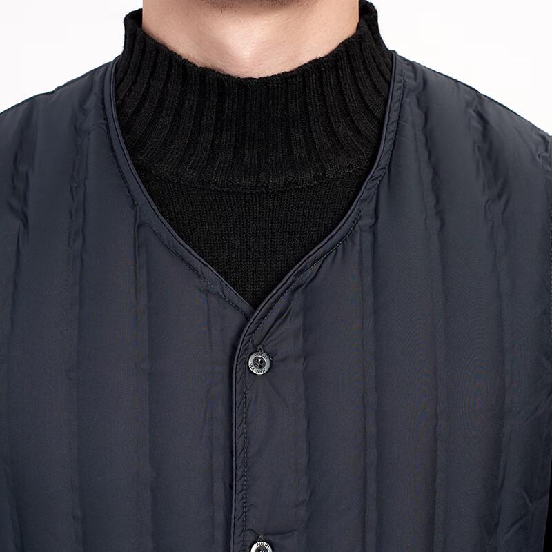 SNOWFLYING Men's V-Neck Lightweight Down Vest