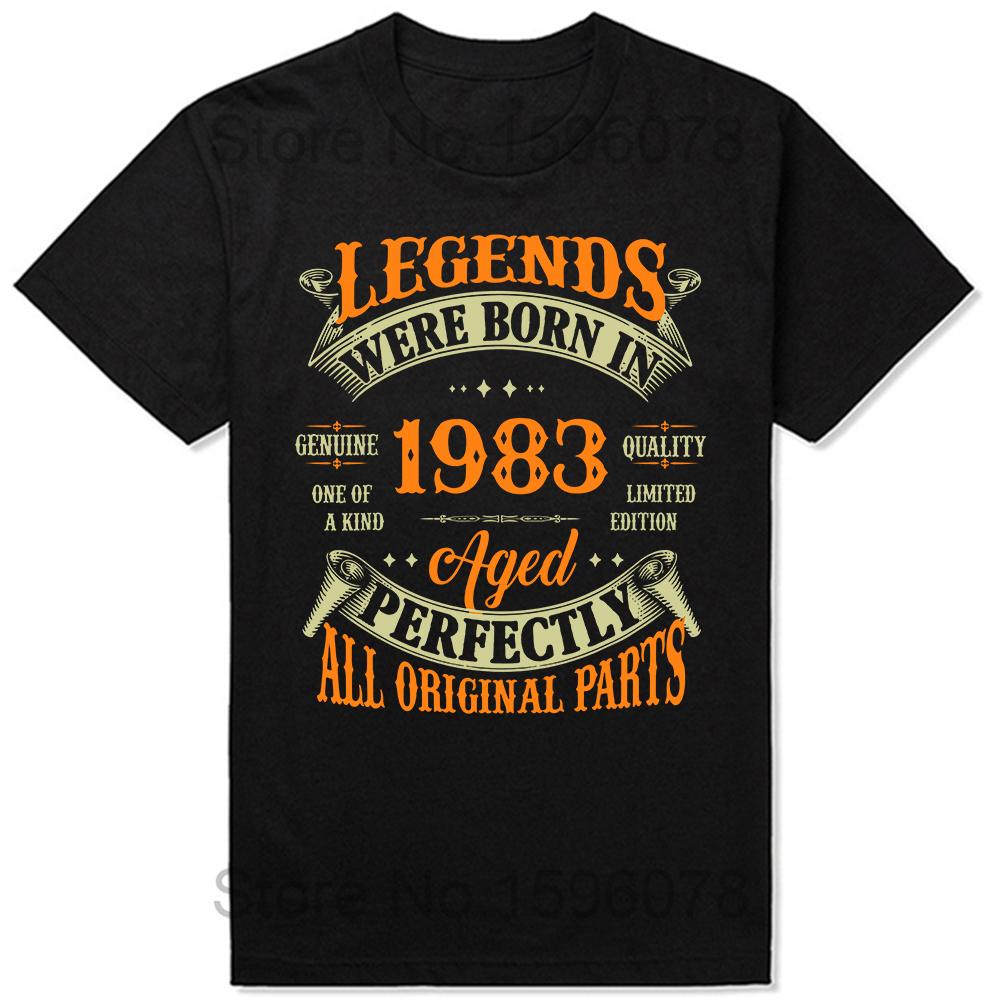 Made In 1983 Limited Edition Birthday Gift T-Shirt for Men Cotton T Shirts 41 Years Old Short Sleeve Tee Shirt Gift Idea Tops