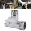Tee Stop Valve Zinc Alloy Angle T Adapter for Kitchen and Bathroom Water Supply with Application for Bidet Toilet Tank Sprayer