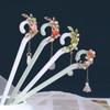 Pearl Chinese Style Hair Stick Acetic Acid Flower Hairpin Cute Hanfu Hair Clip  Daily