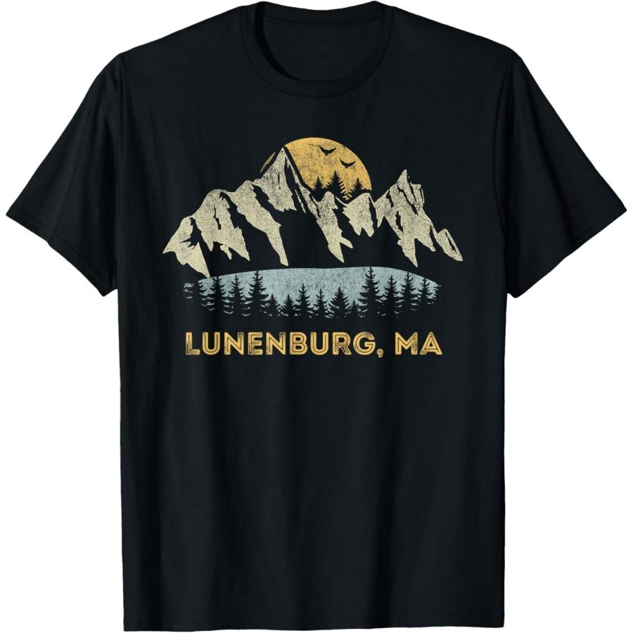 

Lunenburg Massachusetts Mountain Sunset Sunrise MA T-Shirt XXXXXL чорний