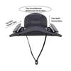 Breathable Outdoor Wide Brim Sun Hat Waterproof Wide Brim Solar Fan Hat  for Men Women
