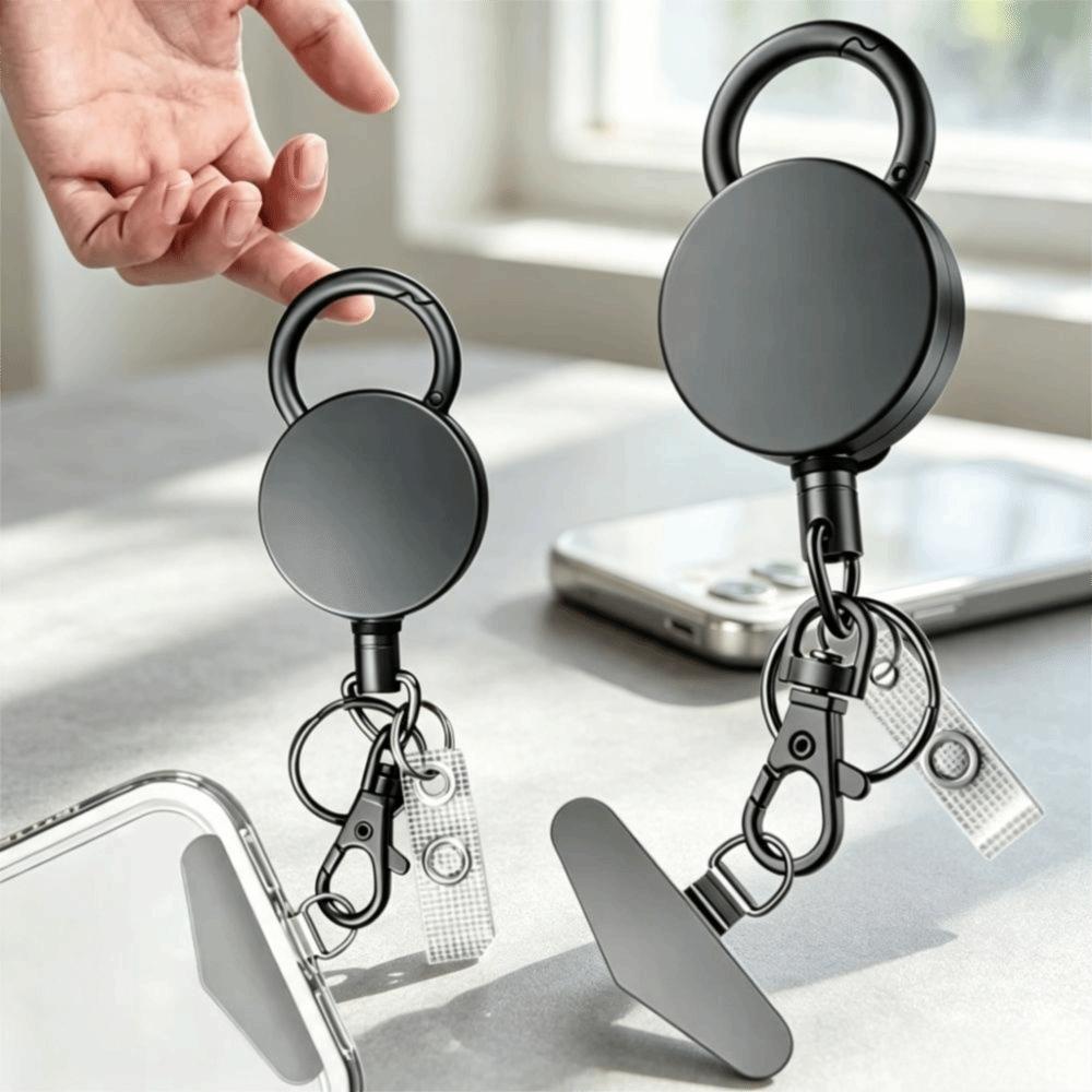 Anti-Diefstal Telefoonhouder Lanyard Intrekbaar Anti-Val Tuigje Intrekbare Sleutelhanger Klimmen