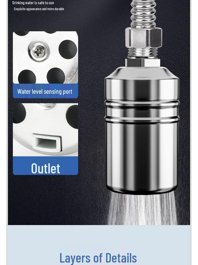 304 Stainless Steel Auto-Stop Water Float Valve for Tank Level Control