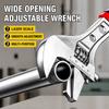 Anti Slip Surface Adjust Spanner Wide Jaw Pipe Hand Gear Wrench Tool  Auto Maintain
