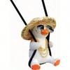 Car Mirror Hanging Accessory, Swinging Duck Car Decoration, Cute Auto Accessory For Teenagers, Car Pendant Decoration For Trucks