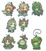 Tomy Seiken Densetsu Legend of Mana The Teardrop Crystal Keychain of 8 types Gacha Gacha Capsule Toy [Takara Arts] Deforaba! [Set (full complete)]