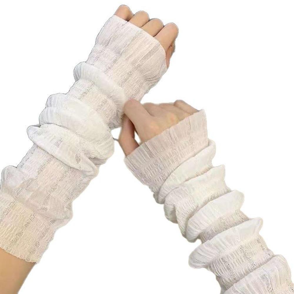 Sunscreen Sleeves Fashion Sunscreen Sleeves Women's Summer Outdoor Gloves Breathable Hand Sleeves Riding Driving Arm Sleeves