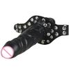 Double-Ended Mouth Gag Strapon Dildo Fetish  Bondage Penis Harness Erotic Sex Toys Products for Adults Couples Games
