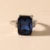 Square Crystal Gemstone Ring