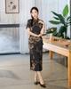 Cherish a lifetime 1011 spring and summer new product improved long double-layer cheongsam daily slim retro temperament cheongsam
