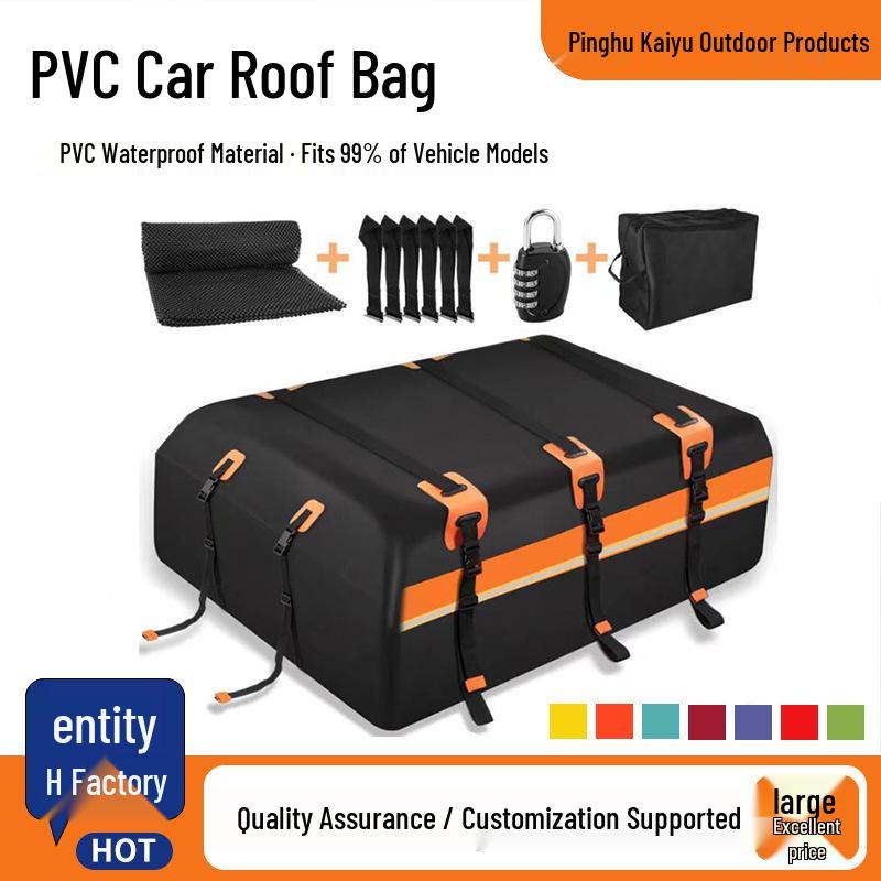 

Waterproof 500D Mesh Car Roof Travel Bag Luggage Suitcase. Door Hook