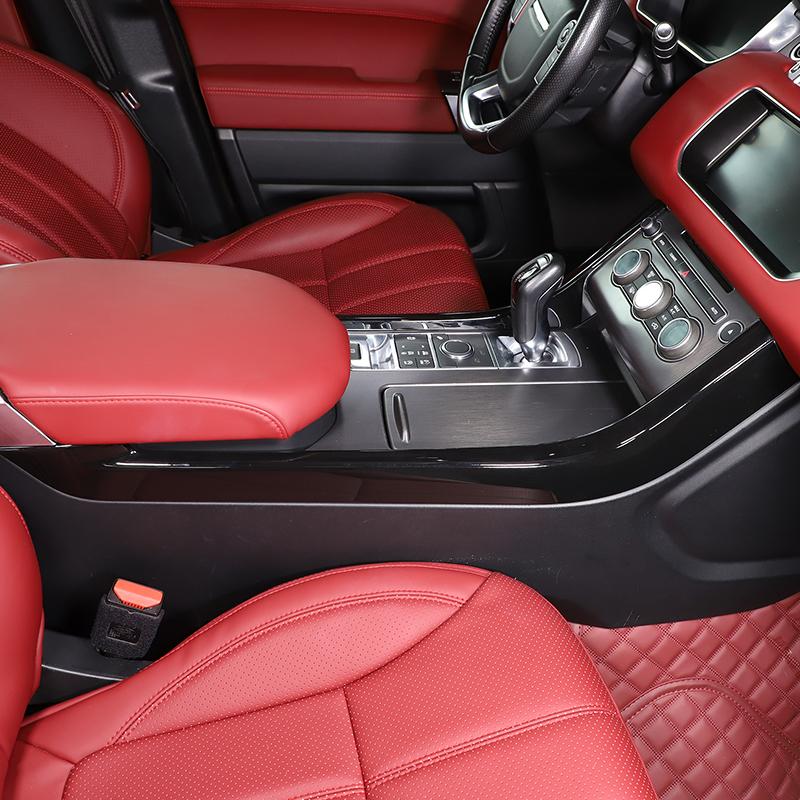 For Land Rover Range Rover Sport 2014-2026 ABS Carbon fiber/Matte Black Center Control Side Trim Strip Sticker Car Accessories