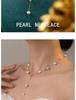 2024 Luxury French Tassel Pearl Necklace for Women – Elegant Clavicle Chain Design