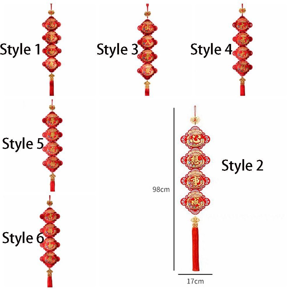 Reusable New Year Couplets Traditional Chinese Knot Hanging Gifts