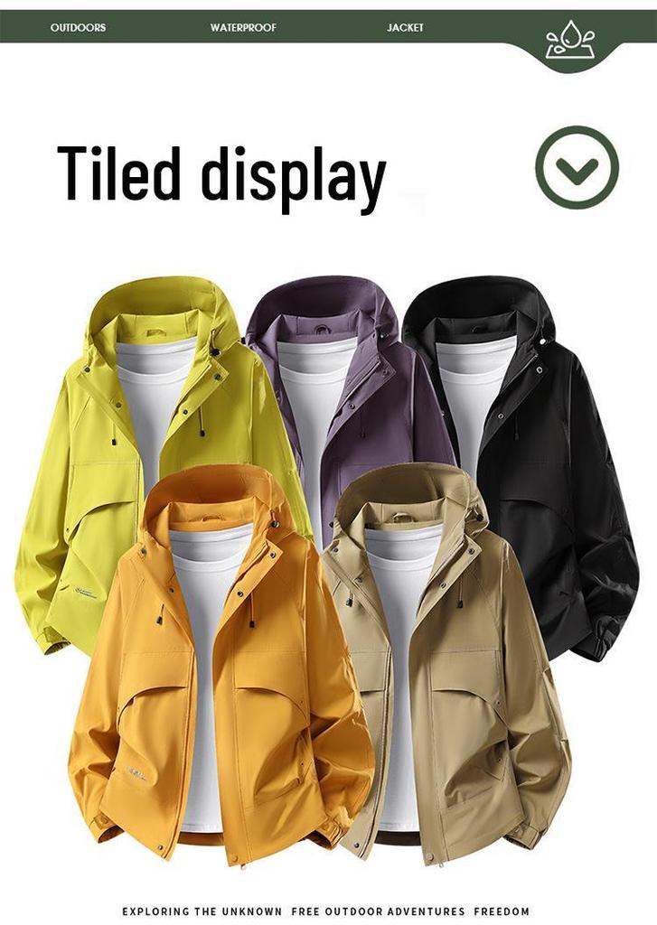 2026 Autumn/Winter Dopamine Color Windproof Workwear Mountaineering Jacket for Men and Women