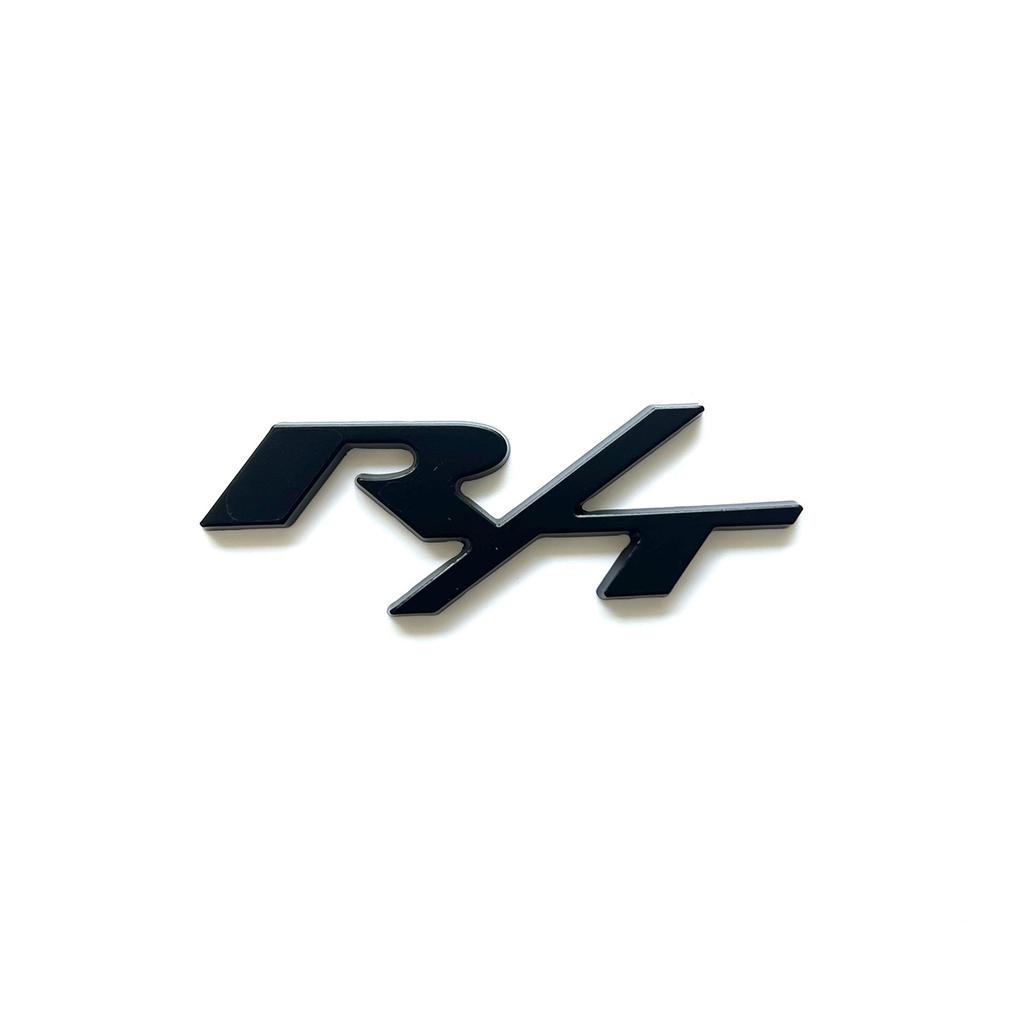 3D Metal Red Black Logo RT R/T Sticker Front Grille Emblem Car Rear Trunk Badge For Sport Label Accessories