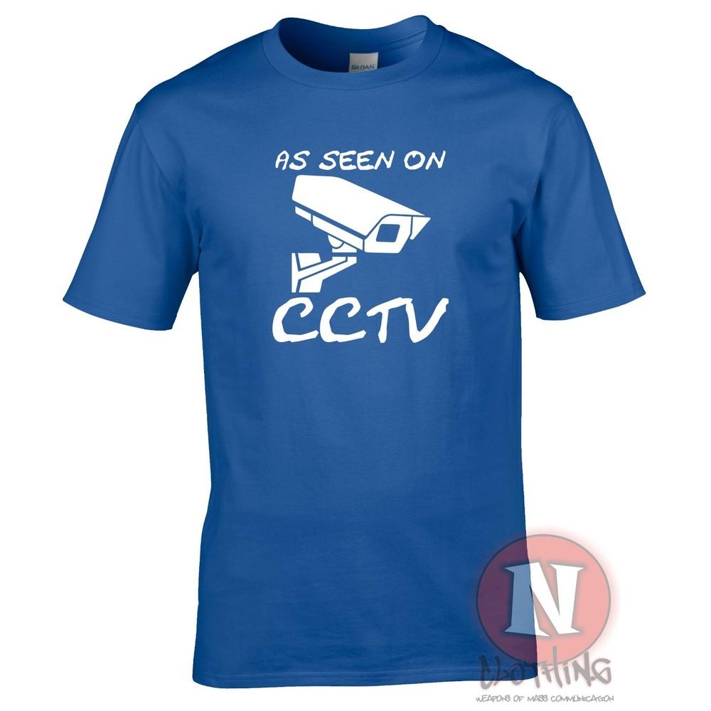As Seen On Cctv TShirt A Little Funny Banksy Street Art Quote Teeshirt Tee