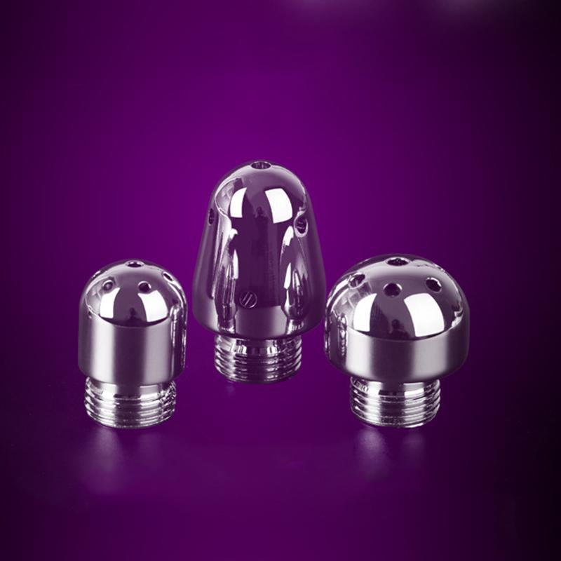 Faucets Brushed Anal Douche Cleaning Enemator with 3 Styles Head Plug Enema Metal Anal Cleaner