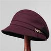 Middle-Aged And Elderly Mother Versatile Cap Women'S Autumn Pile Hat Winter Elderly Grandmother Elegant Temperament Fisherman Hat