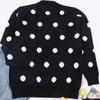 Women's Fall/winter Loose Jacquard Crew-neck Knitted Long Beard Sweater
