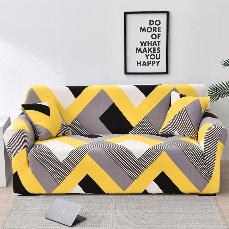 

Эластичные чехлы для дивана, современный чехол для дивана для гостиной, секционный угловой L-образный чехол для стула, чехол для дивана 1/2/3/4 местный 1-seat 90-140cm