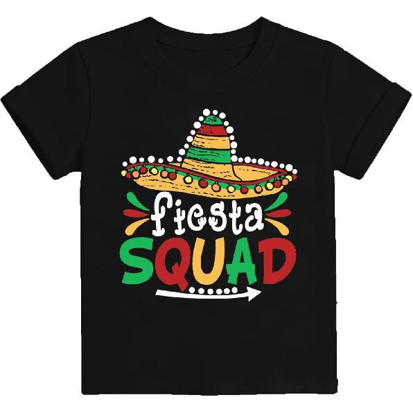 Cinco De Mayo Shirts Family Matching Fiesta Squad T-Shirts Dad Mom Kids Tee Top