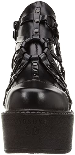 Yosuke Platform Shoes 2601141 Women's Black, Size 23.0cm-23.5cm
