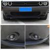 2x Carbon Fiber Front Fog Light Lamp Trim Decor Cover for Dodge Challenger 2015+