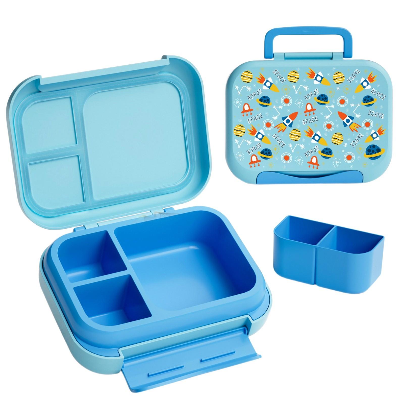 

Fresh, Leak Proof, Multi-functional Bento Lunch Box, Suitable For Teenagers And Adults To Control Portions During Their Travels One Size синий