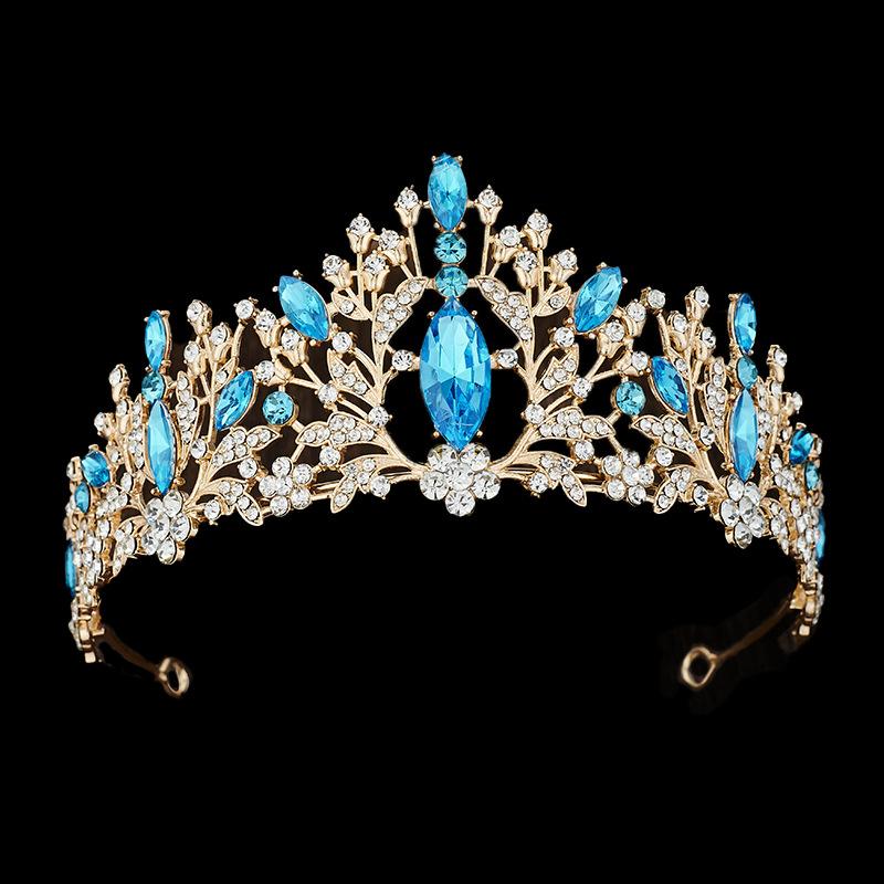 European and American Bride Crown Hair Accessories Crown Dress Accessories  Wedding Styling Headwear for Women