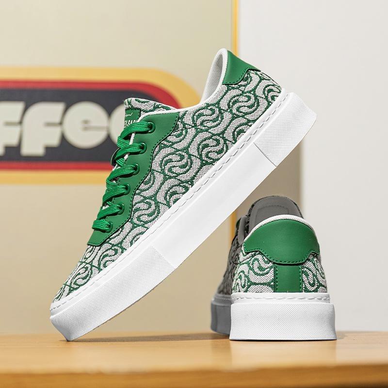 Modne Cztery Pory Roku Brytyjski Trend Płótno Męskie Deskorolki Wygodne i Odporne na Zużycie Męskie Trampki Wszechstronne Męskie Codzienne