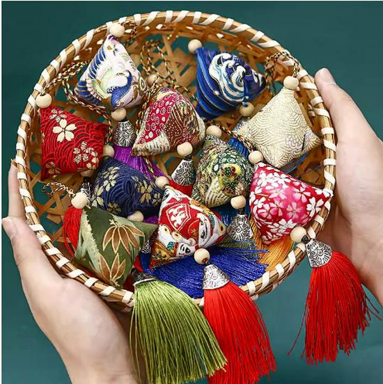 Dragon Boat Festival DIY Bamboo Weaving Wind Chime Kit: Door & Car Ornament, Child Craft, Team Building Activity, Kite Pendant DIY Material Pack