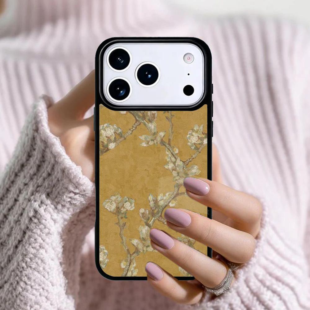Blossoming Almond Tree Soft Phone Case For Apple iPhone 17 Air 16E 15 14 Plus 13 12 11 Pro Max Mini Funda Cover