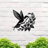 Metal Hummingbird Wall Artistic natureInspired Silhouette Decor