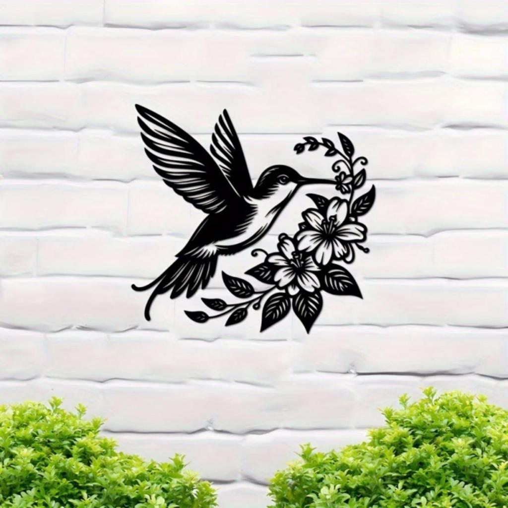 Metal Hummingbird Wall Artistic natureInspired Silhouette Decor