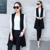 Korean Style Women's Slimming Waistcoat: Spring/Autumn Sleeveless Suit