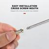 100Pcs Wardrobe Cabinet Glass Partition Nails Cross Self-tapping Screw with Rubber Sleeve Screw Plate Support Partition Bracket
