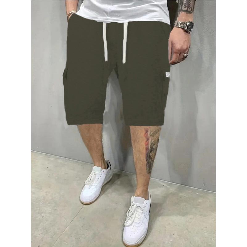 Men s Summer Casual Multi-Pocket Five-Point Shorts M