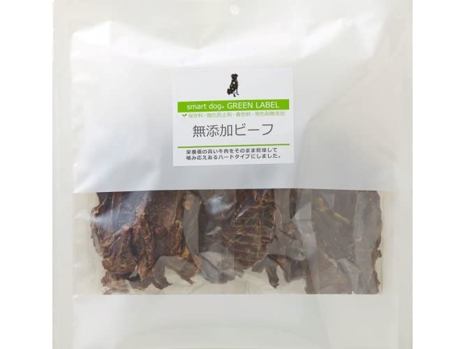 

Smart Dog Green Label Additive-Free Beef, 280g, 70g x 4, Anima Life Pet Care, Dog Treats, Made in Japan, Individually Sachets