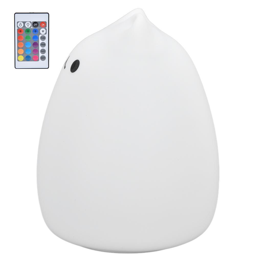 Silicone LED Night Light Remote Control USB Charging Colorful Cat Light for BedroomPopular Cat