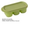 Silicone Ice Cube Tray Three Compartment Twist Release Ice Mold Food BPA-free Grade Safe Ice Cube Maker