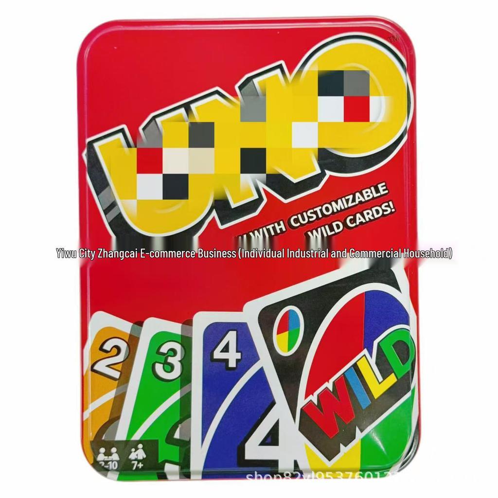UNO Waterproof Tin Box Series: Popular Board Game Cards for Team Building & Family Gatherings