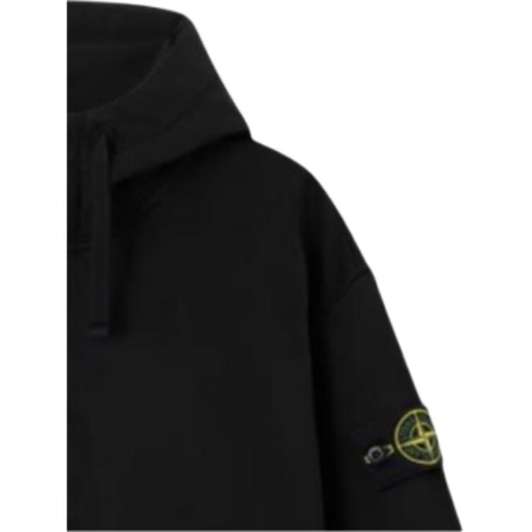 Stone Island FW26 Compass Logo Loose Fit Drop Shoulder Zip Hoodie Vintage Wash Men hoodies L2S156100009S0051V0029