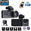 Car-Mounted 3-Camera Three-Lens Dashcam 3Dvr High-Definition Night Vision 1080 with Reversing Image