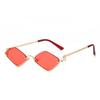 New Half-frame Rhombus Small Frame European and American Style Fashion Sunglasses Internet Celebrity Trend Versatile Street Sunglasses