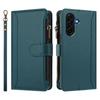 Card Wallet Phone Cover For Samsung Galaxy A31 A40 A41 A42 A50 A51 A70 A71 F14 F42 A04 Leather Case Wrist Strap Crossbody Shell