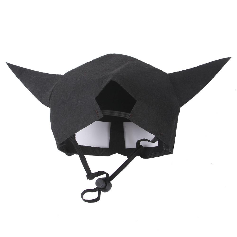 2023 New Pet Funny Cat Mask Costume Accessory For Halloween With Bat Design