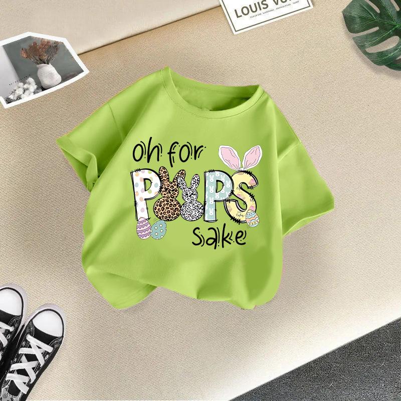 Children s Casual Short-sleeved T-shirt - Summer Girls Fashion T-shirt 100cm